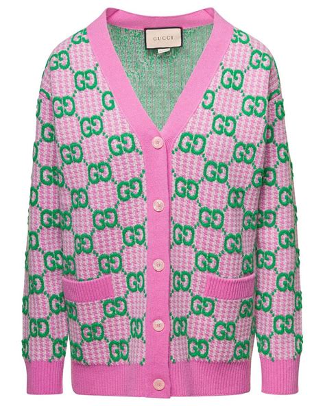 green future gucci sweater|gucci pink and green cardigan.